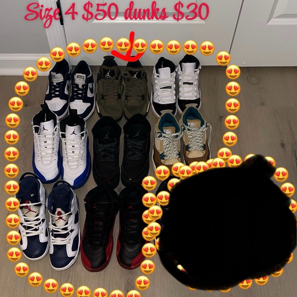 Jordan Kids Sneakers - Black, White, Blue, Red, Green